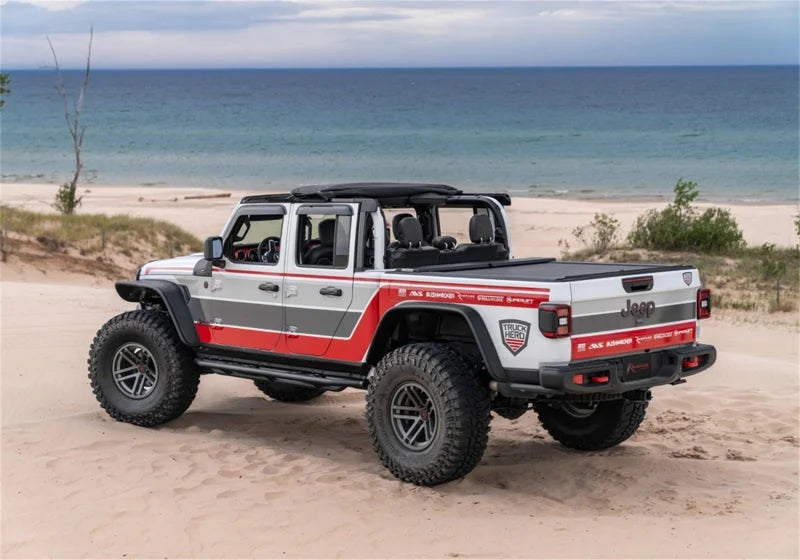 Rampage 20-22 Jeep Gladiator Trailview Fastback - Black Diamond - Back View