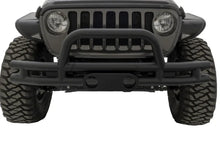 Load image into Gallery viewer, Rampage 2007-2018 Jeep Wrangler(JK) Double Tube Bumper Front - Black - Side View