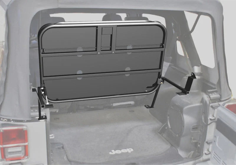 Rampage 2007-2018 Jeep Wrangler(JK) Rear Sport Rack - Black - Detail View