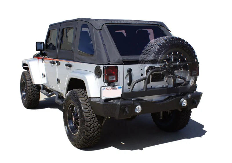 Rampage 2007-2018 Jeep Wrangler(JK) Recovery Bumper Rear - Black - Main Product View