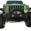 Load image into Gallery viewer, Rampage 2007-2018 Jeep Wrangler(JK) Recovery Bumper Stubby Front - Black - Side View