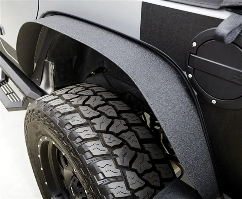 Rampage 2007-2018 Jeep Wrangler(JK) Steel Fender Flares - Slim - Black - Detail View