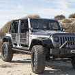 Load image into Gallery viewer, Rampage 2007-2018 Jeep Wrangler(JK) Trailguard Front Bumper - Black - Side View