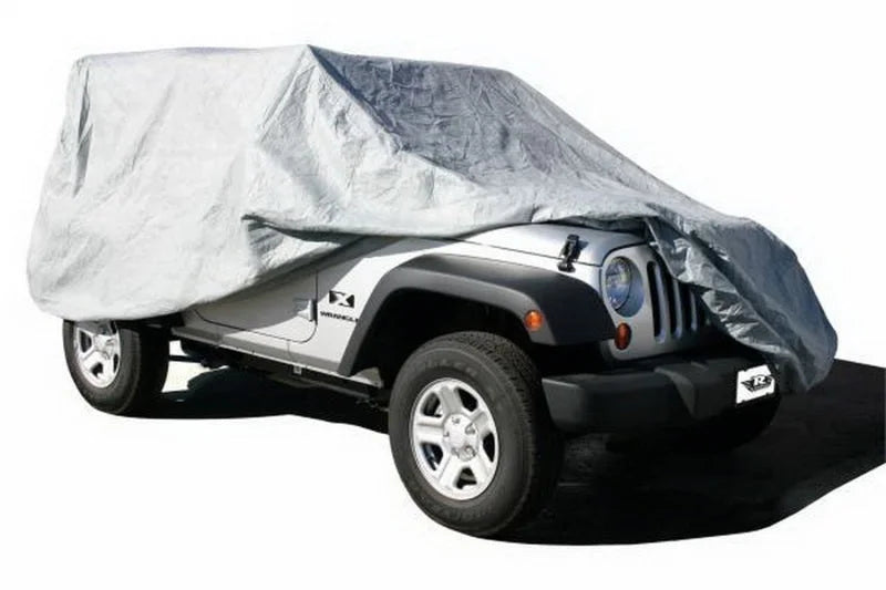 Rampage 2007-2018 Jeep Wrangler(JK) Unlimited Car Cover - Grey - Main Product View