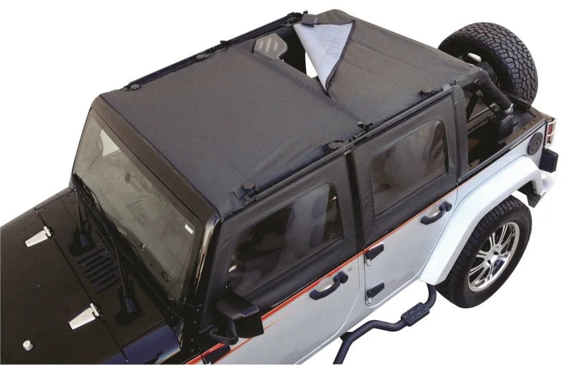 Rampage 2007-2018 Jeep Wrangler(JK) Unlimited Combo Sun Brief/Safari Top - Black Diamond - Main Product View