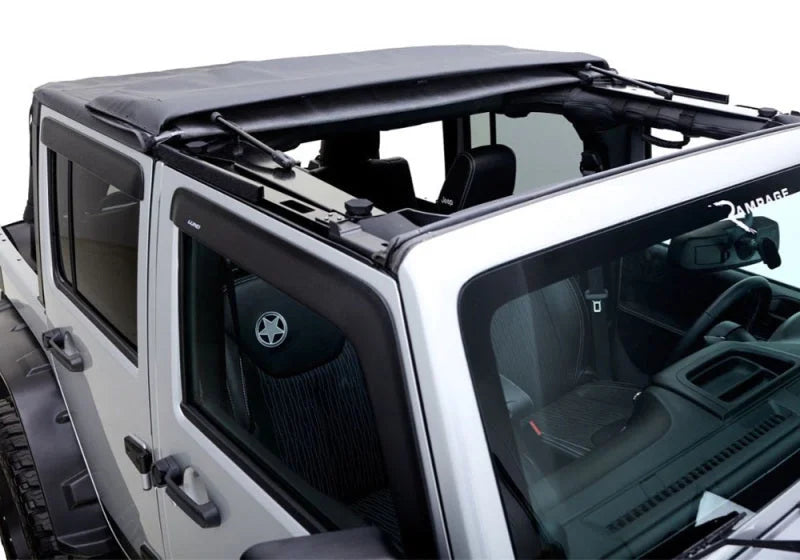 Rampage 2007-2018 Jeep Wrangler(JK) Unlimited Trailview Fastback - Black Diamond - Side View