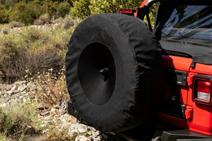 Rampage 2018-2019 Jeep Wrangler(JL) Sport 2-Door Tire Cover w/Camera Slot 30in-32in - Black - Main Product View