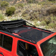 Load image into Gallery viewer, Rampage 2018-2019 Jeep Wrangler(JL) Unlimited Sport 4-Door Mesh Shade Top - Extended - Black - Back View