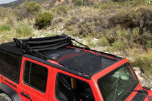 Load image into Gallery viewer, Rampage 2018-2019 Jeep Wrangler(JL) Unlimited Sport 4-Door Mesh Shade Top - Extended - Black - Back View