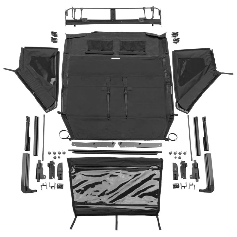 Rampage 2018-2021 Jeep Wrangler JL 4-Door Trailview Fastback - Black Diamond - Main Product View