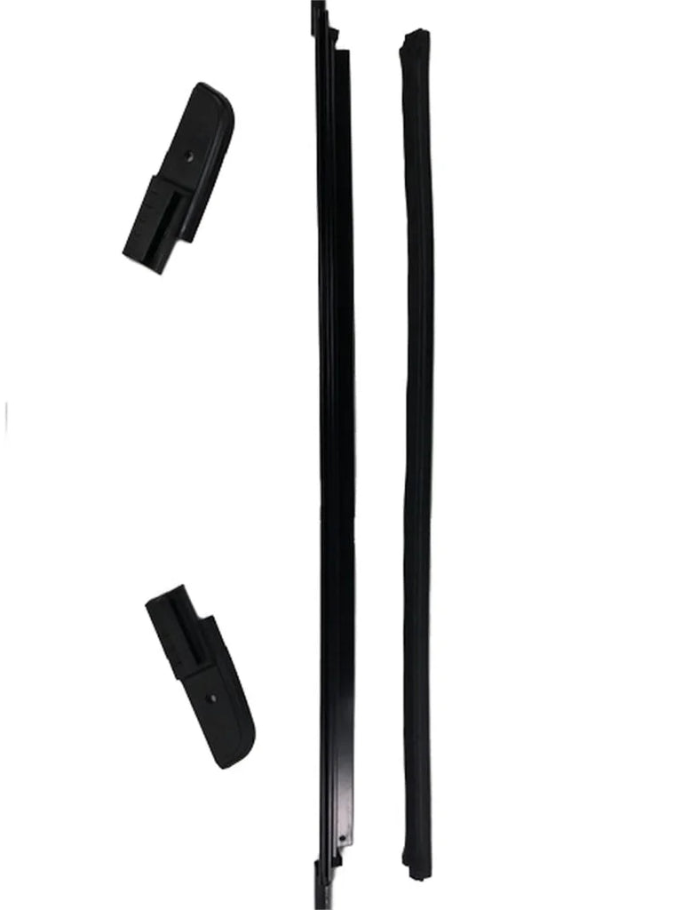Rampage 2018+ Jeep Wrangler JL (2 & 4 Door) Soft Top Tailgate Bar - Black - Side View