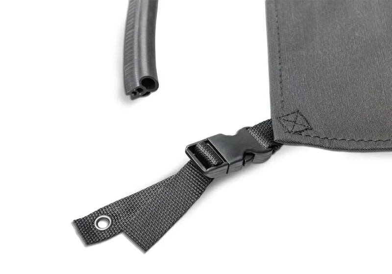 Rampage 86-95 Jeep Wrangler CJ7/YJ Complete Top - Black Diamond - Back View