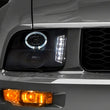Load image into Gallery viewer, Raxiom 05-09 Ford Mustang Excluding GT500 LED Halo Projector Headlights- Blk Housing (Clear Lens) - Main Product View
