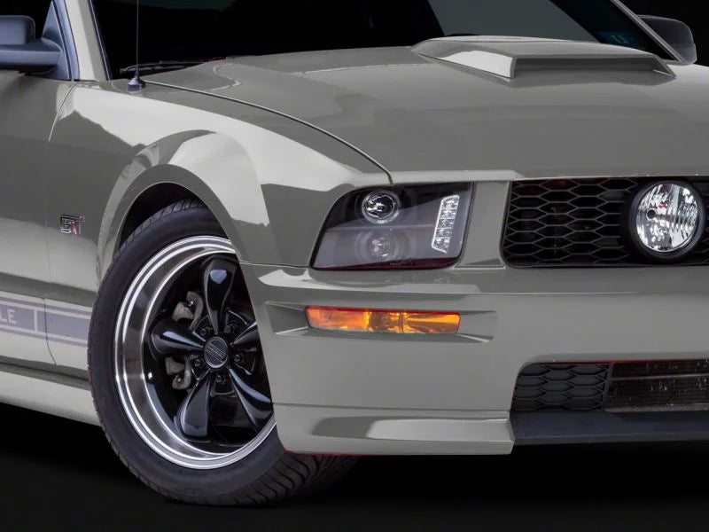 Raxiom 05-09 Ford Mustang Excluding GT500 LED Halo Projector Headlights- Blk Housing (Clear Lens) - Additional View 6
