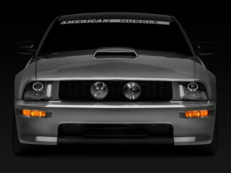 Raxiom 05-09 Ford Mustang Excluding GT500 LED Halo Projector Headlights- Blk Housing (Clear Lens) - Additional View 7