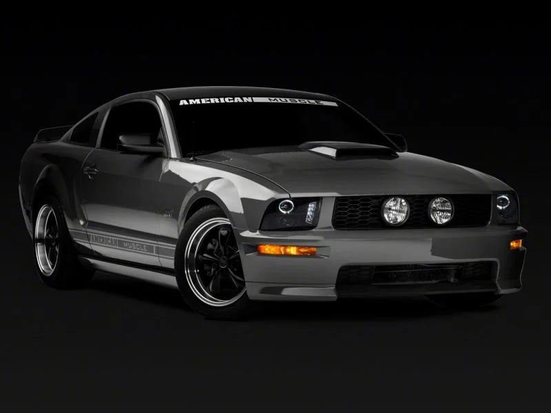Raxiom 05-09 Ford Mustang Excluding GT500 LED Halo Projector Headlights- Blk Housing (Clear Lens) - Additional View 12
