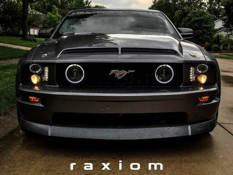 Raxiom 05-09 Ford Mustang Excluding GT500 LED Halo Projector Headlights- Blk Housing (Clear Lens) - Additional View 14