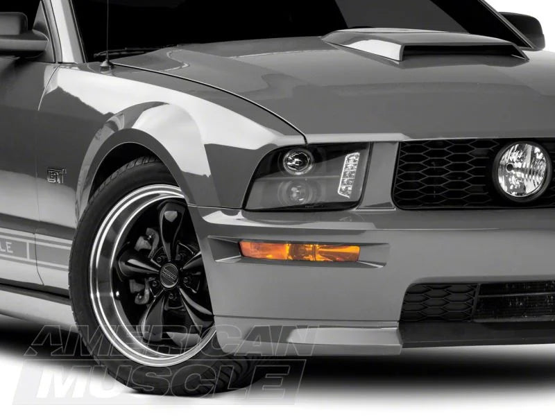 Raxiom 05-09 Ford Mustang Excluding GT500 LED Halo Projector Headlights- Blk Housing (Clear Lens) - Additional View 15