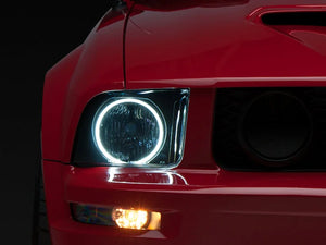 Raxiom 05-09 Ford Mustang GT V6 Axial Series CCFL Halo Projector Headlight- Blk Housing (Smkd Lens) - Main Product View