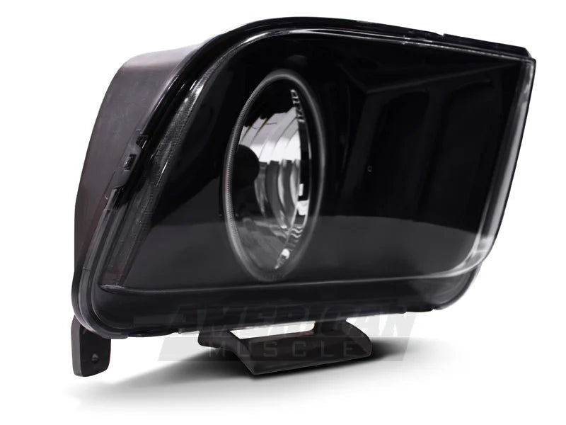 Raxiom 05-09 Ford Mustang GT V6 Axial Series CCFL Halo Projector Headlight- Blk Housing (Smkd Lens) - Side View