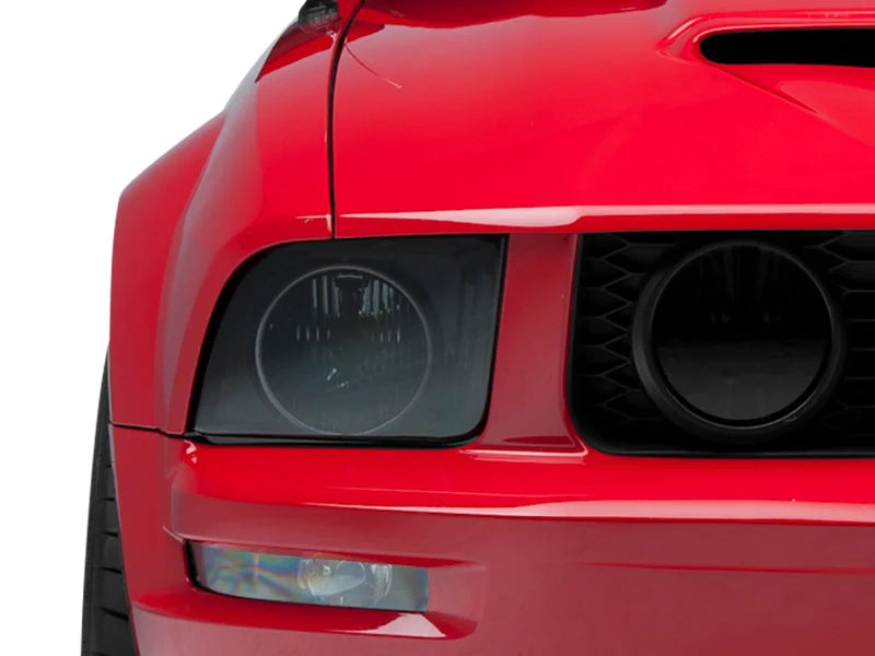 Raxiom 05-09 Ford Mustang GT V6 Axial Series CCFL Halo Projector Headlight- Blk Housing (Smkd Lens) - Installation View