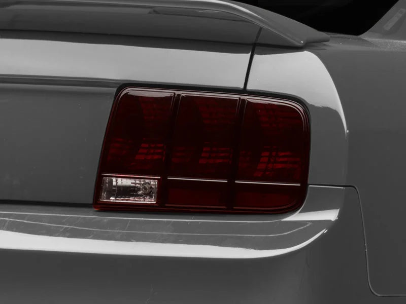 Raxiom 05-09 Ford Mustang Tail Lights- Black Housing (Smoked Lens) - Installation View