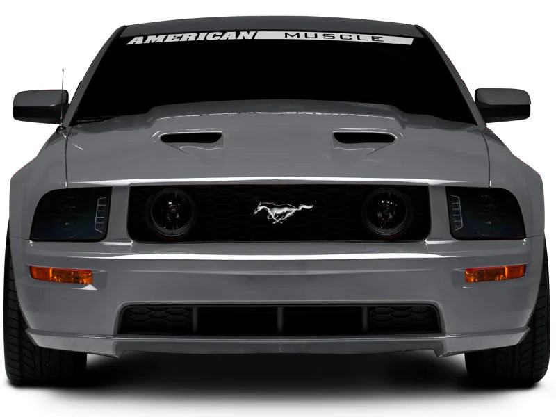 Raxiom 05-09 Ford Mustang w/ Halogen LED Halo Prjctr Headlights-Blk Hsng(Smoked Lens Exclude GT500) - Back View
