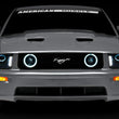 Load image into Gallery viewer, Raxiom 05-09 Ford Mustang w/ Halogen LED Halo Prjctr Headlights-Blk Hsng(Smoked Lens Exclude GT500) - Installation View