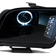 Load image into Gallery viewer, Raxiom 05-09 Ford Mustang w/ Halogen LED Halo Prjctr Headlights-Blk Hsng(Smoked Lens Exclude GT500) - Additional View 6