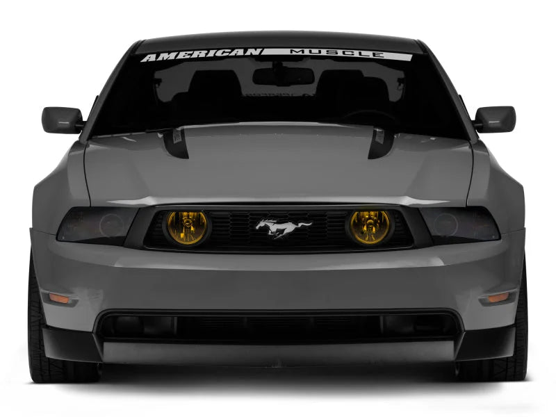 Raxiom 05-12 Ford Mustang GT Fog Lights Yellow - Side View