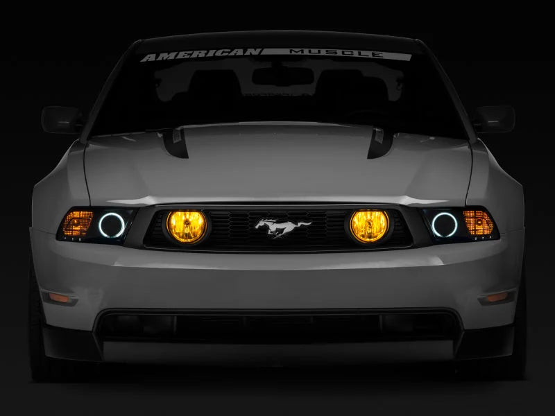Raxiom 05-12 Ford Mustang GT Fog Lights Yellow - Back View