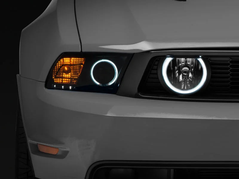 Raxiom 05-12 Ford Mustang GT LED Halo Fog Lights (Chrome) - Back View