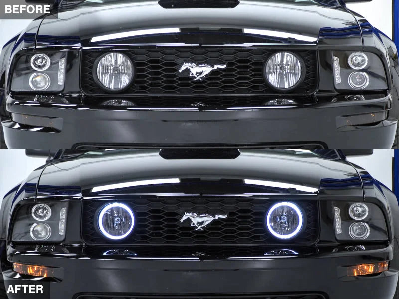 Raxiom 05-12 Ford Mustang GT LED Halo Fog Lights (Smoked) - Additional View 10
