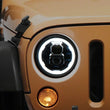 Load image into Gallery viewer, Raxiom 07-18 Jeep Wrangler Axial Series 7-Inch LED Headlights w DRL/ Black Housing - Clear Lens - Additional View 10