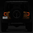 Load image into Gallery viewer, Raxiom 07-18 Jeep Wrangler JK Axial Series LED Halo Tail Lights- Black Housing (Dark Smoked Lens) - Back View