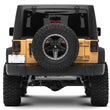 Load image into Gallery viewer, Raxiom 07-18 Jeep Wrangler JK Axial Series LED Halo Tail Lights- Black Housing (Dark Smoked Lens) - Installation View