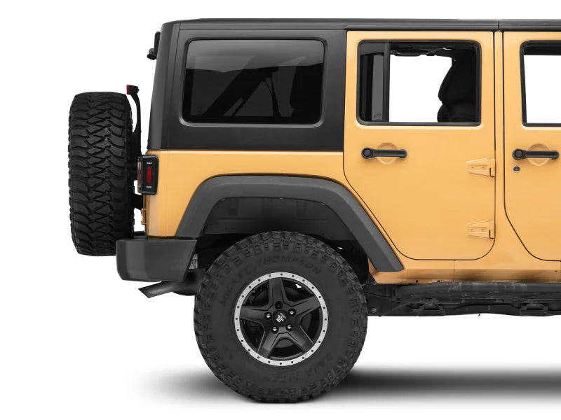 Raxiom 07-18 Jeep Wrangler JK Axial Series LED Halo Tail Lights- Black Housing (Dark Smoked Lens) - Additional View 6