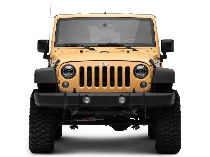 Raxiom 07-18 Jeep Wrangler JK Axial Series LED Headlights- Black Housing (Clear Lens) - Additional View 6