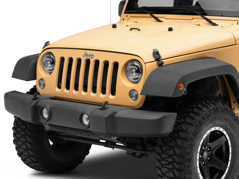 Raxiom 07-18 Jeep Wrangler JK Axial Series LED Headlights- Black Housing (Clear Lens) - Additional View 8