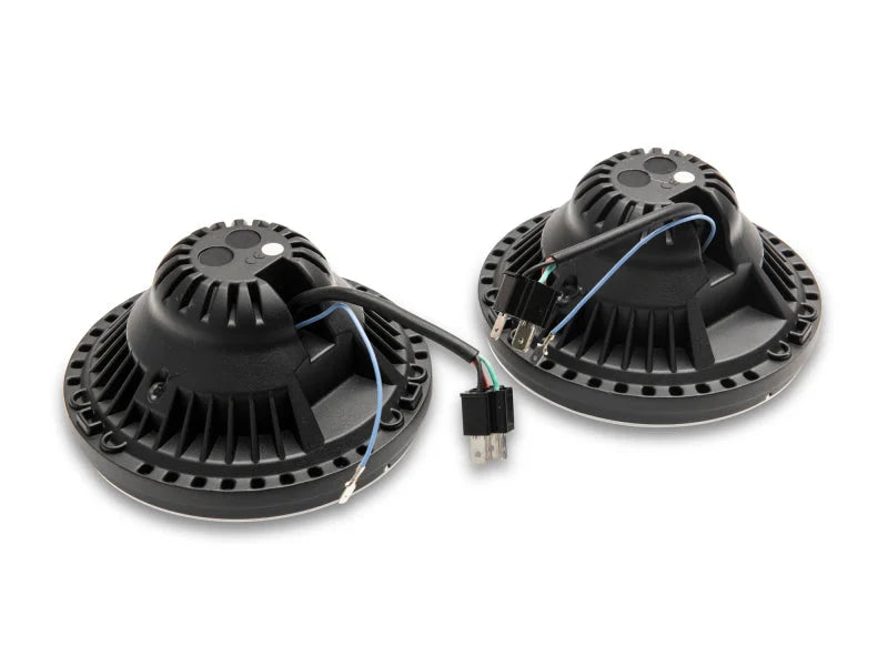 Raxiom 07-18 Jeep Wrangler JK Axial Series LED Headlights- Black Housing (Clear Lens) - Additional View 10
