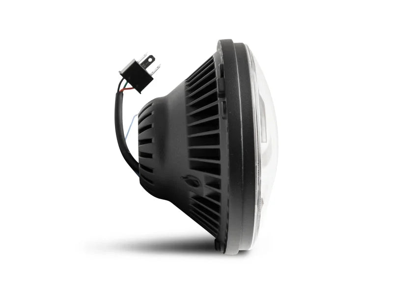 Raxiom 07-18 Jeep Wrangler JK Axial Series LED Headlights- Black Housing (Clear Lens) - Additional View 11