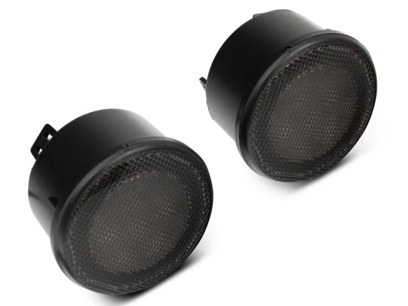 Raxiom 07-18 Jeep Wrangler JK Axial Series LED Turn Signals w/ Halo (Smoked) - Side View