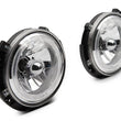 Load image into Gallery viewer, Raxiom 07-18 Jeep Wrangler JK LED Halo Headlights- Chrome Housing (Clear Lens) - Main Product View