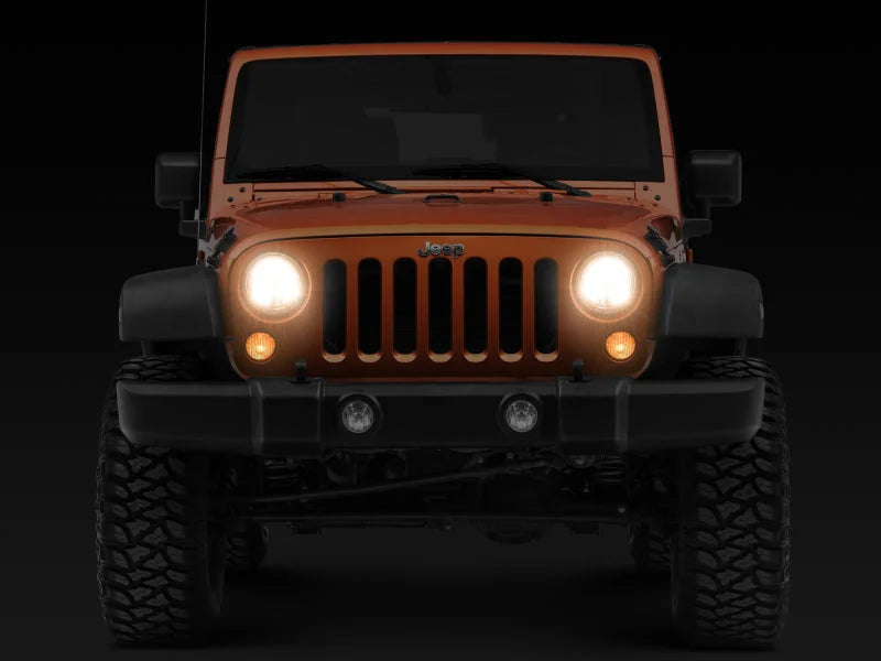 Raxiom 07-18 Jeep Wrangler JK LED Halo Headlights- Chrome Housing (Clear Lens) - Additional View 5