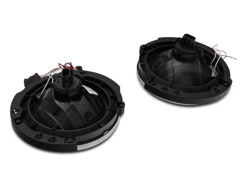 Raxiom 07-18 Jeep Wrangler JK LED Halo Headlights- Chrome Housing (Clear Lens) - Additional View 6