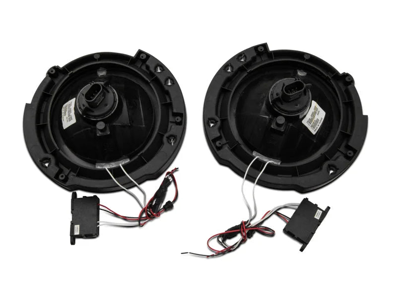 Raxiom 07-18 Jeep Wrangler JK LED Halo Headlights- Chrome Housing (Clear Lens) - Additional View 10