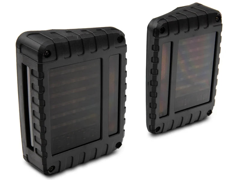 Raxiom 07-18 Jeep Wrangler JK LED Tail Lights- Black Housing (Smoked Lens) - Back View