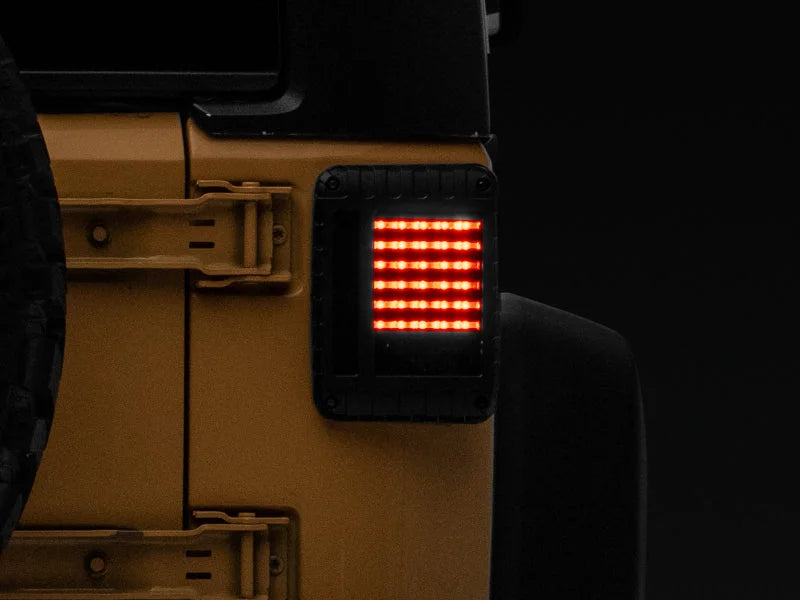 Raxiom 07-18 Jeep Wrangler JK LED Tail Lights- Black Housing (Smoked Lens) - Additional View 7