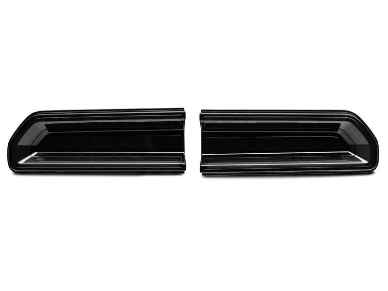 Raxiom 08-14 Challenger LED Tail Lights- Black Housing (Smoked Lens) - Back View