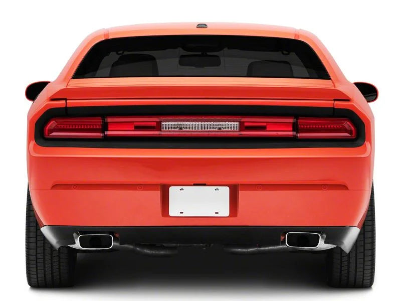 Raxiom 08-14 Dodge Challenger LED Tail Lights- Chrome Housing - Red/Clear Lens - Back View